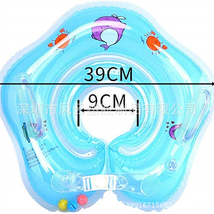 Come To Map Inflatable Baby Neck Ring Inflatable Baby Neck Swimming Card Ring Double Airbag Protection Swimming Ring
