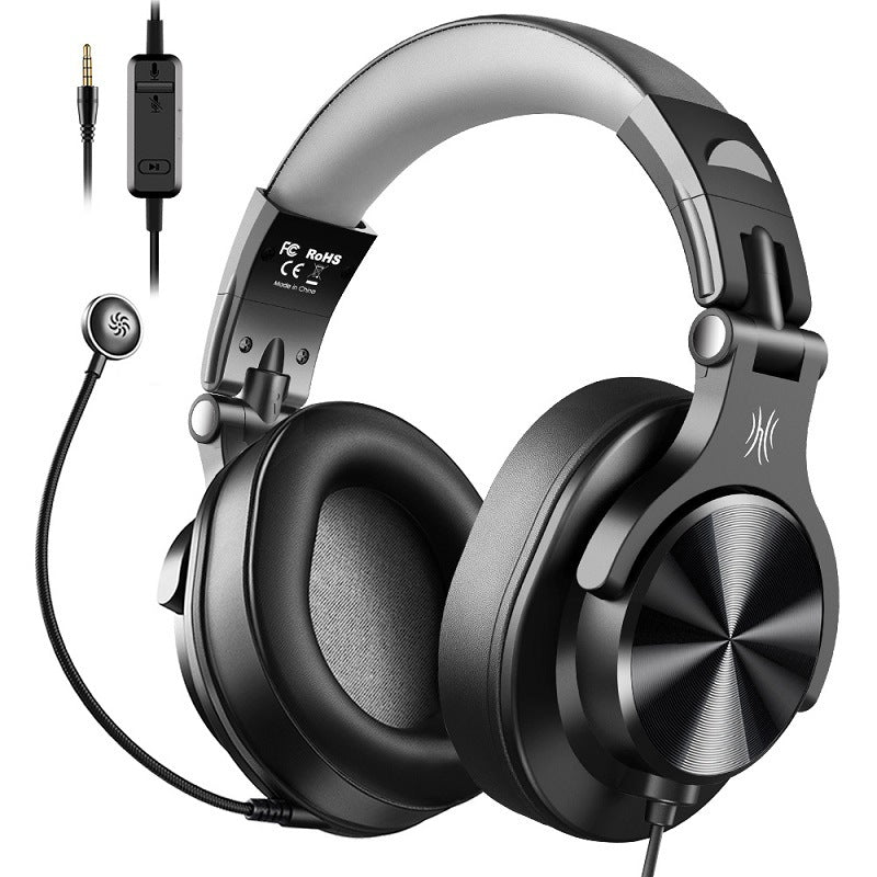 Headset Wired DJ Disc Monitor Headset K Song With Wheat Mixer Recording Studio Computer Headset
