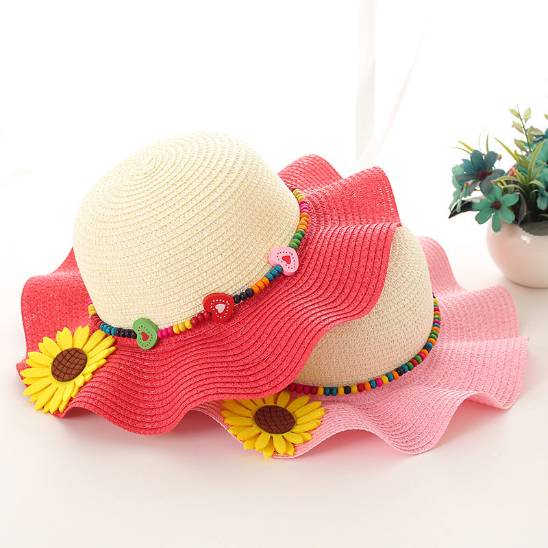 summer sun shade straw hat set