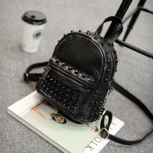 Women's studded backpack
