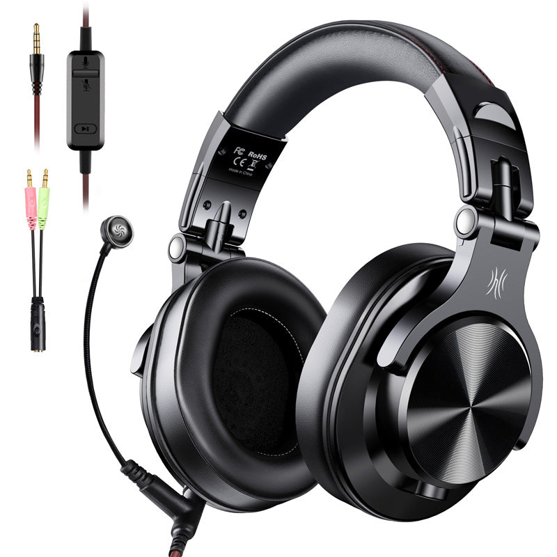 Headset Wired DJ Disc Monitor Headset K Song With Wheat Mixer Recording Studio Computer Headset