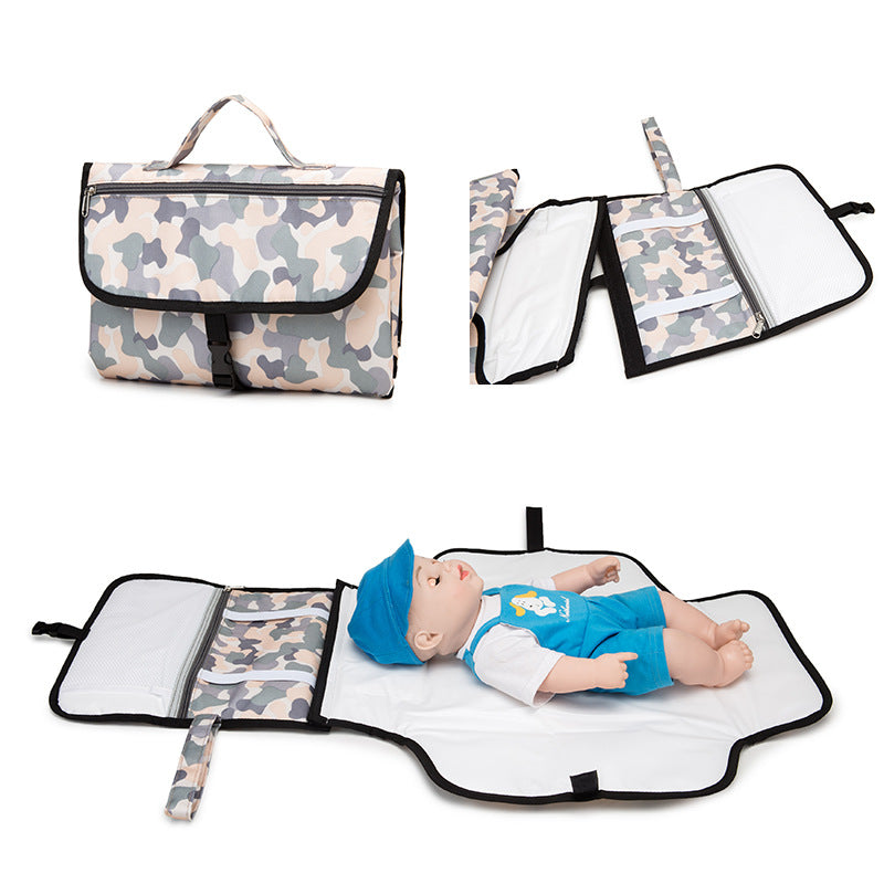 Newborn Multifunction Travel Waterproof Portable Diaper Change Pad Cover Bag Baby Changing Table Foldable Mat