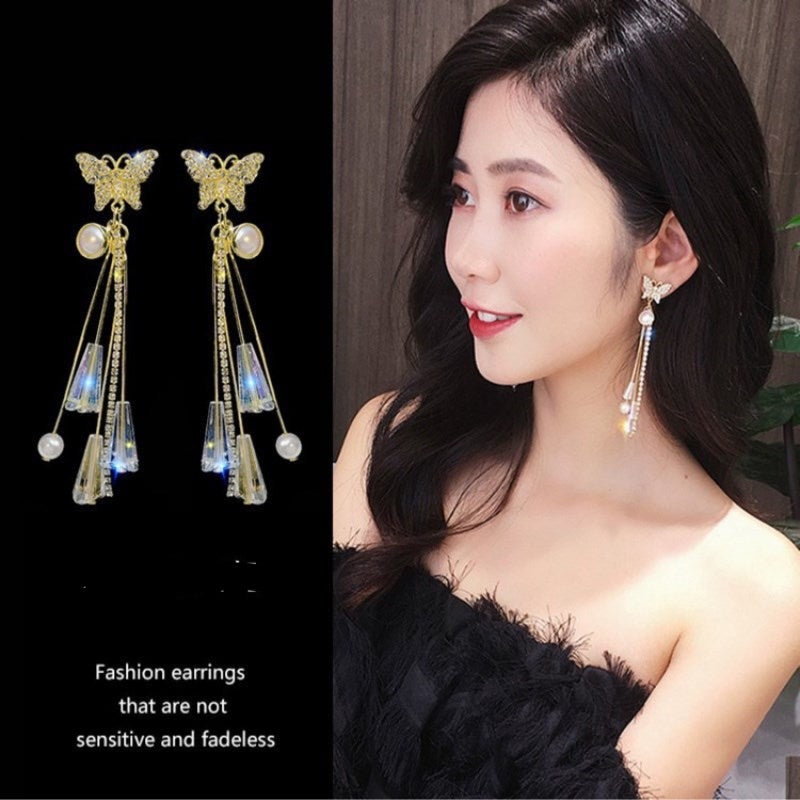 2021 New Trendy Design Sense Korean Fashion Tassel Earrings