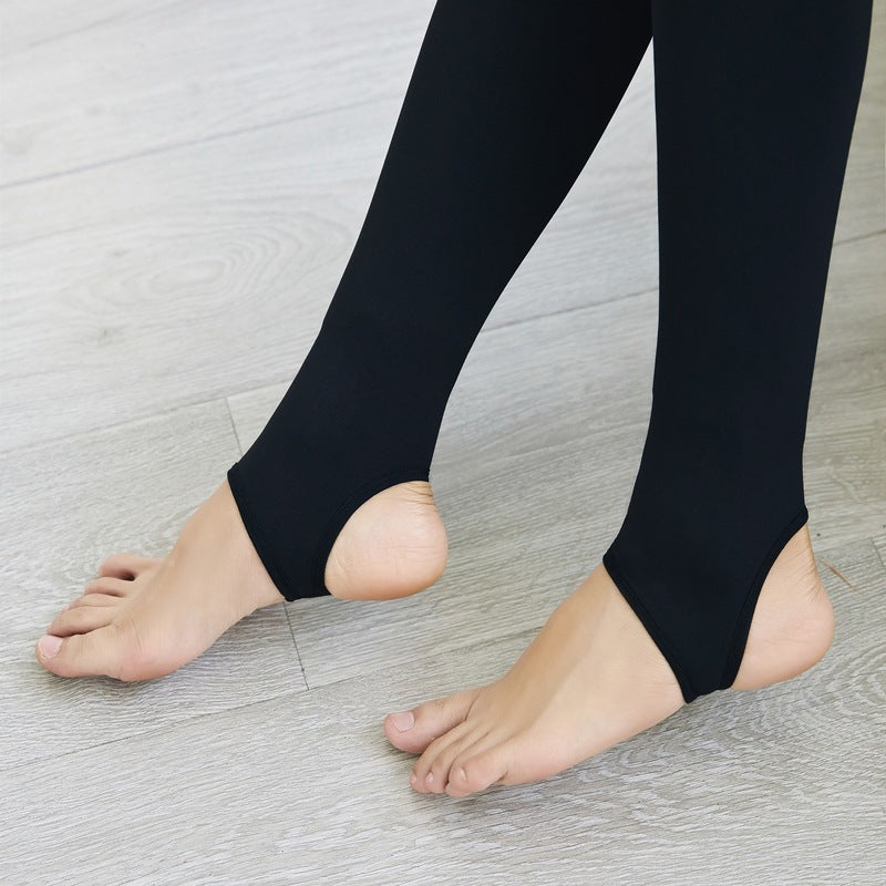 Light-legged Artifact Flesh-colored Leggings For Women To Wear Outside To Keep Warm And Thin All-in-one Pantyhose Thickening And Velvet Autumn And Winter Stepping On The Foot