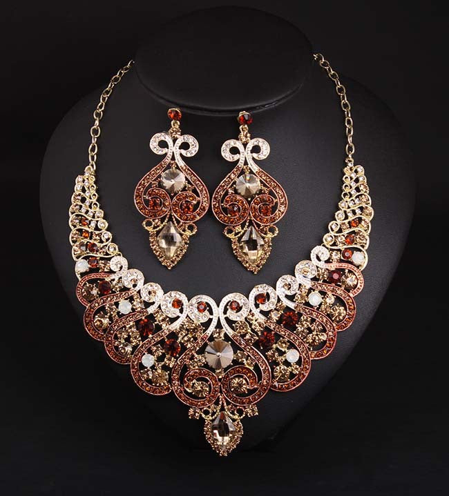 luxury jewelry, necklace, earring, dress, dinner and bridal accessories