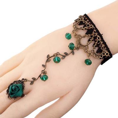 Lace bracelet with ring