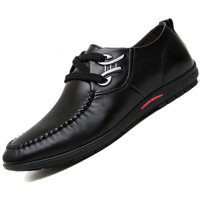 Fashion leisure shoes breathable hollow punch lace business men's shoes