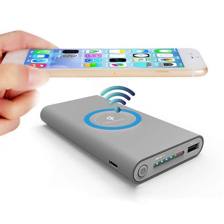 10000mAh 3-in-1 Two-way Wireless Power Bank Universal Portable Mobile Power