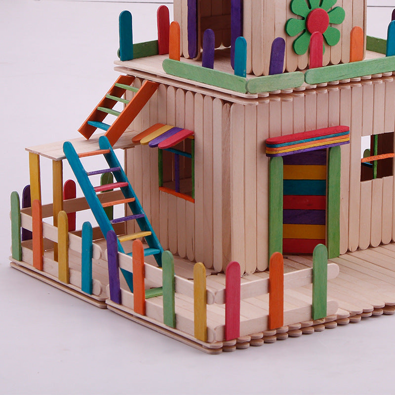Handmade Material Popsicle Stick Models Suit