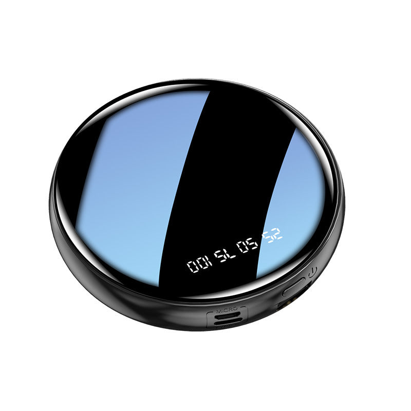 Mini Round Comes With A Removable Three-wire Power Bank 20000mAh Mirror Mobile Power