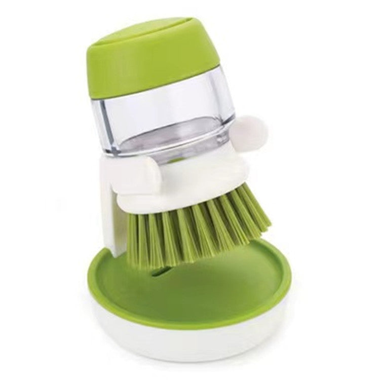 Kitchen Cleaning Supplies Hand-held Soap Brush With Liquid Cleaning Brush Pressure Type Pot