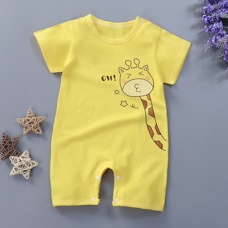 Cotton summer clothing baby clothes children's short sleeves