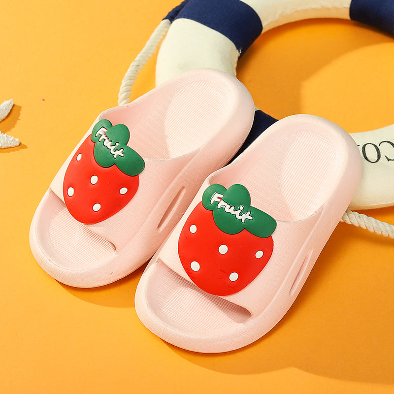 Spot Cute Fruit Children's Slippers Summer New Outer Wear Sandals And Slippers Home Indoor Girls Slippers Wholesale