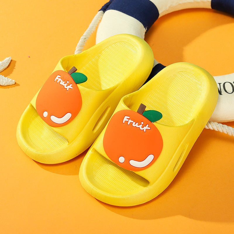 Spot Cute Fruit Children's Slippers Summer New Outer Wear Sandals And Slippers Home Indoor Girls Slippers Wholesale