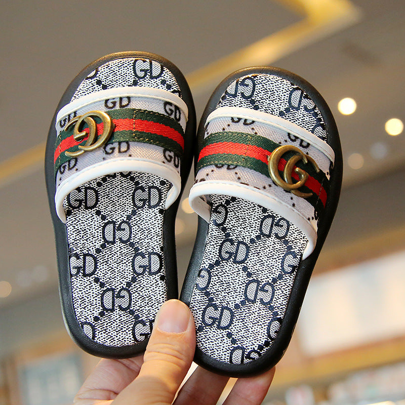 Children, Baby Slippers 2022 Summer New Girl's Beach Shoes Big Boy Boy's Non-slip Sandals And Slippers