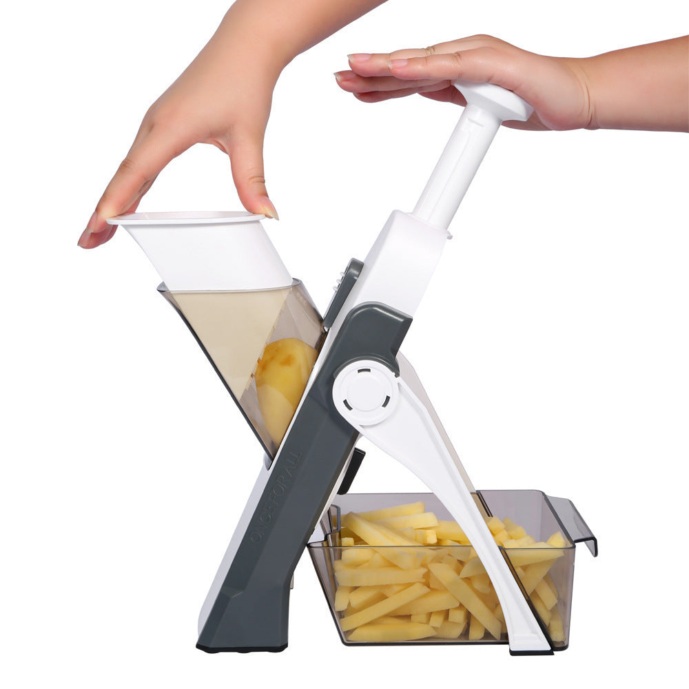 Cross-border Multi-function Vegetable Cutter Adjustable Grater Artifact Kitchen Household Vegetable And Fruit Slicing And Dicing Artifact
