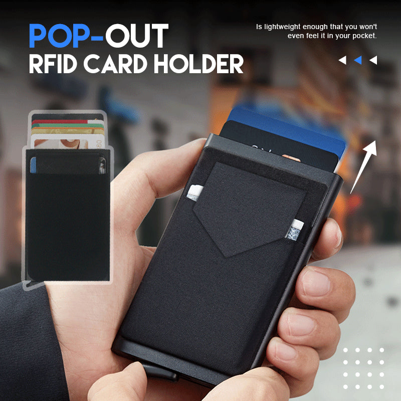 V-belt cover anti-theft swipe bank card holder RFID card box