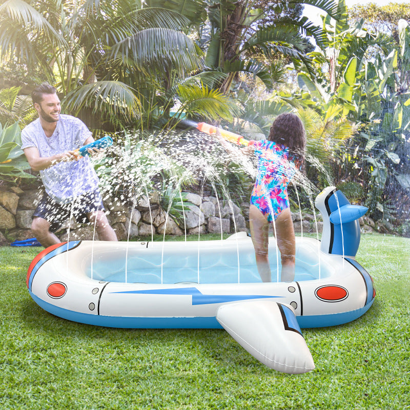 Kids Outdoor Spout Pool PVC Inflatable Toys Wading Pool Garden Lawn Swimming Pool