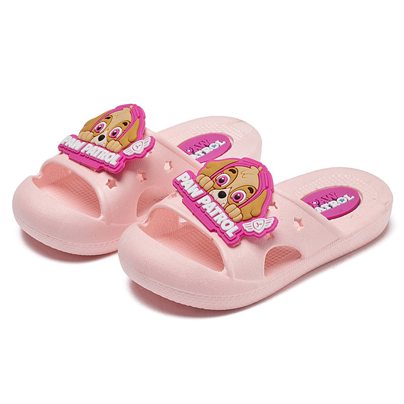 Wangwang Team Children's Slippers Indoor Non-slip Home Girl Baby New Cartoon Beach Shoes Boy Toddler Baotou Shoes