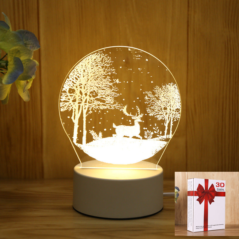 3D Night Light LOGO Welfare Holiday Gift Opening Event Advertising Gift Night Light