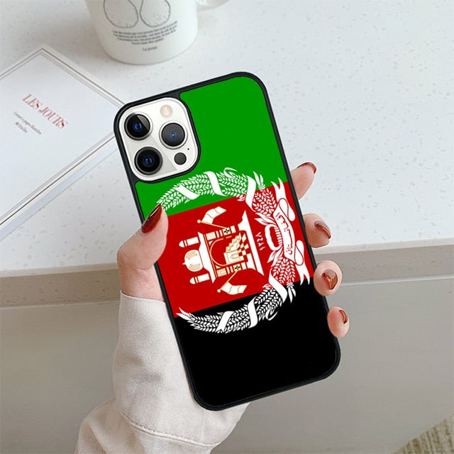 Afghanistan flag Phone Case For iPhone 13 12 Mini X XR XS Max Cover For Apple iPhone 11 Pro Max 5 6S 8 7 Plus SE2020